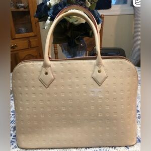 Arcadia Cream Patent Leather Bag